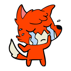 crying fox cartoon