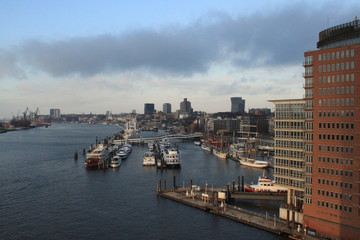 Naklejka premium Hamburger Elbpanorama