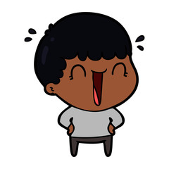 laughing cartoon man