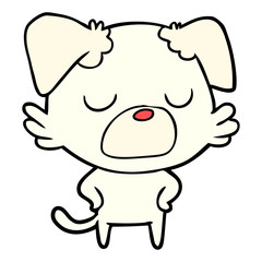 Obraz premium cartoon dog