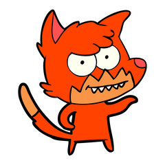 cartoon grinning fox