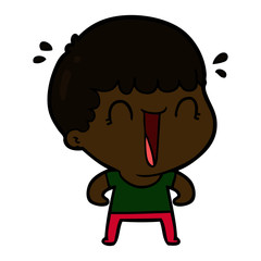 laughing cartoon man