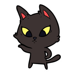 confused cartoon cat