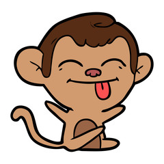 funny cartoon monkey