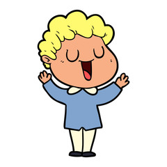 laughing cartoon man