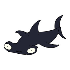 cartoon hammerhead shark