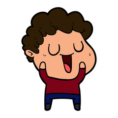laughing cartoon man