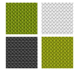Seamless Durian and animal scale pattern
