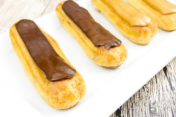 éclair café et chocolat