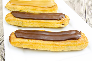 éclair café et chocolat