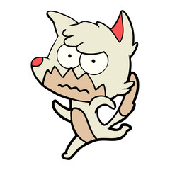 cartoon annoyed fox