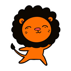 Obraz premium cartoon lion