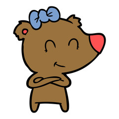 female bear cartoon