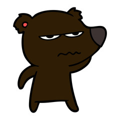 Obraz premium angry bear cartoon
