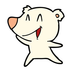 laughing polar bear cartoon