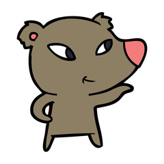 Fototapeta premium cute cartoon bear