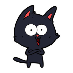 funny cartoon cat