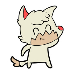 cartoon friendly fox