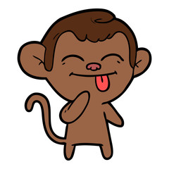 Fototapeta premium funny cartoon monkey