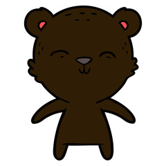 Fototapeta premium happy cartoon bear