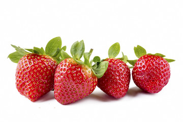 Beyaz Fon üzerinde Çilek