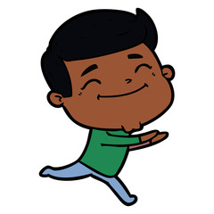Obraz premium happy cartoon man