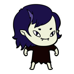 cartoon friendly vampire girl