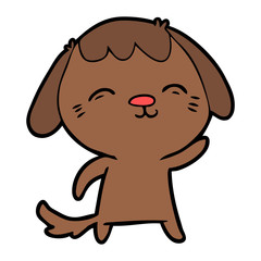 Fototapeta premium happy cartoon dog