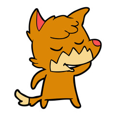 friendly cartoon fox