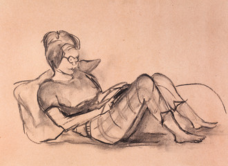 Instant sketch, girl