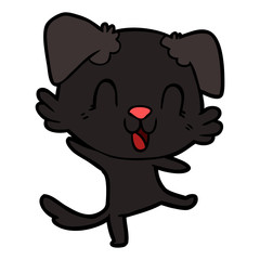 laughing cartoon dog