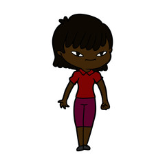 cartoon woman