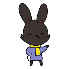 curious bunny cartoon