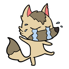 cartoon crying wolf