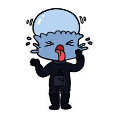 weird cartoon alien