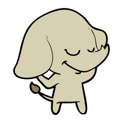 cartoon smiling elephant
