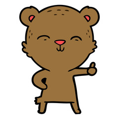 happy cartoon bear