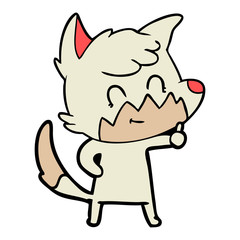 cartoon friendly fox
