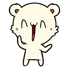 laughing polar bear cartoon