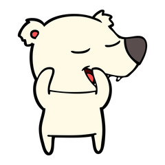 cartoon polar bear