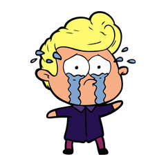 cartoon crying man