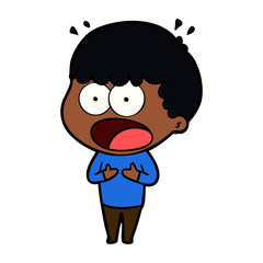 cartoon shocked man