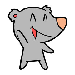 laughing bear cartoon