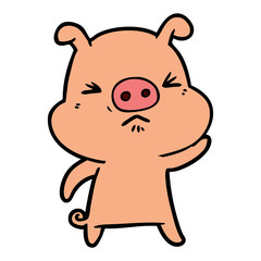 cartoon grumpy pig