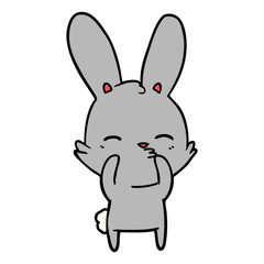 curious bunny cartoon