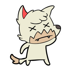 cartoon dead fox