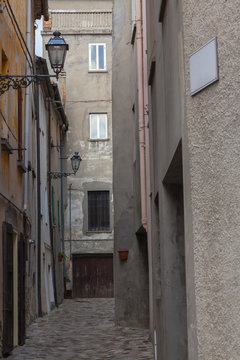 Fototapeta Old little italian street.