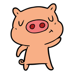 cartoon content pig