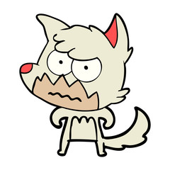 cartoon annoyed fox