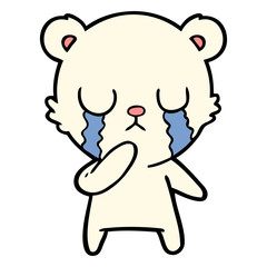 crying polar bear cartoon